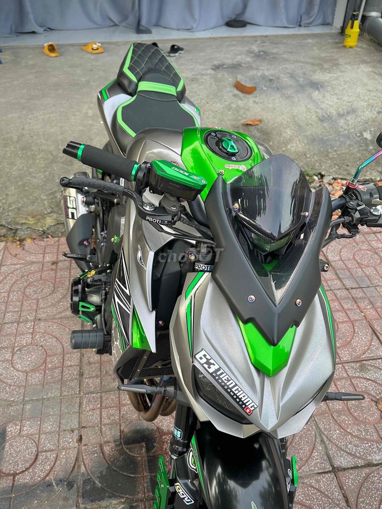Kawasaki Z1000 Đen Xanh lá 2016 bao zin chính chủ. Mua bán Xe máy tại Thị xã Cai Lậy Tiền Giang được đăng bởi Khang hình 4