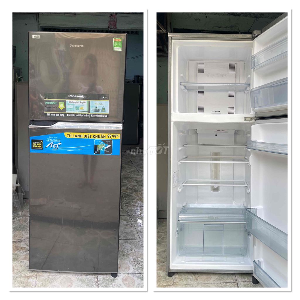 Tủ lạnh Panasonic Inverter Xám Diệt khuẩn. Mua bán Tủ lạnh tại Quận 12 Tp Hồ Chí Minh được đăng bởi Thành Phát hình 1