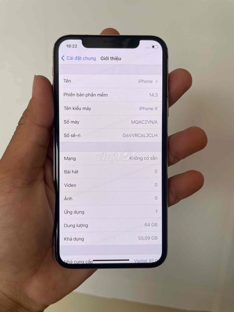 Apple iPhone X 64GB Bạc. Mua bán Điện thoại tại Quận Ô Môn Cần Thơ được đăng bởi nguyễn hình 1