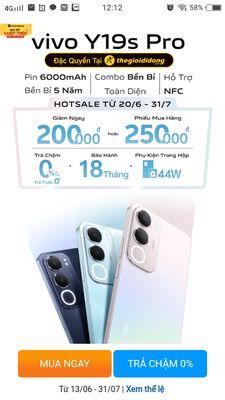 Cân ban gấp mấy mơi mua hôm qua o thê gioi di dong. Mua bán Điện thoại tại Huyện Phú Giáo Bình Dương được đăng bởi Lục Thị Liễu