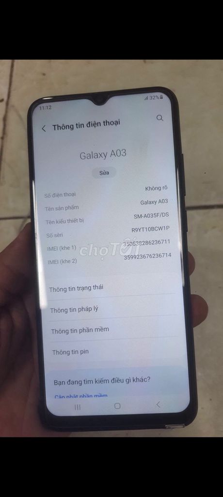 Samsung Galaxy A03 4GB/64GB Đen. Mua bán Điện thoại tại Quận 1 Tp Hồ Chí Minh được đăng bởi Hội Đồ Điện Tử hình 1