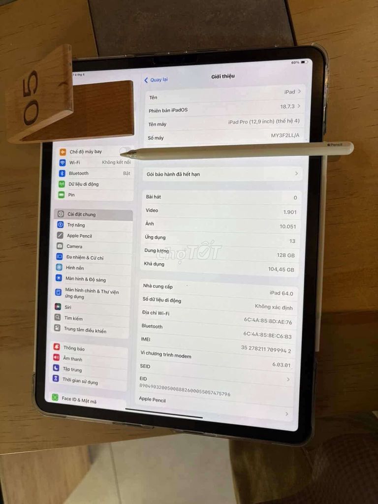Apple iPad Pro 12.9 Gen 4 128GB Xám. Mua bán Máy tính bảng tại Quận 1 Tp Hồ Chí Minh được đăng bởi Châu hình 1