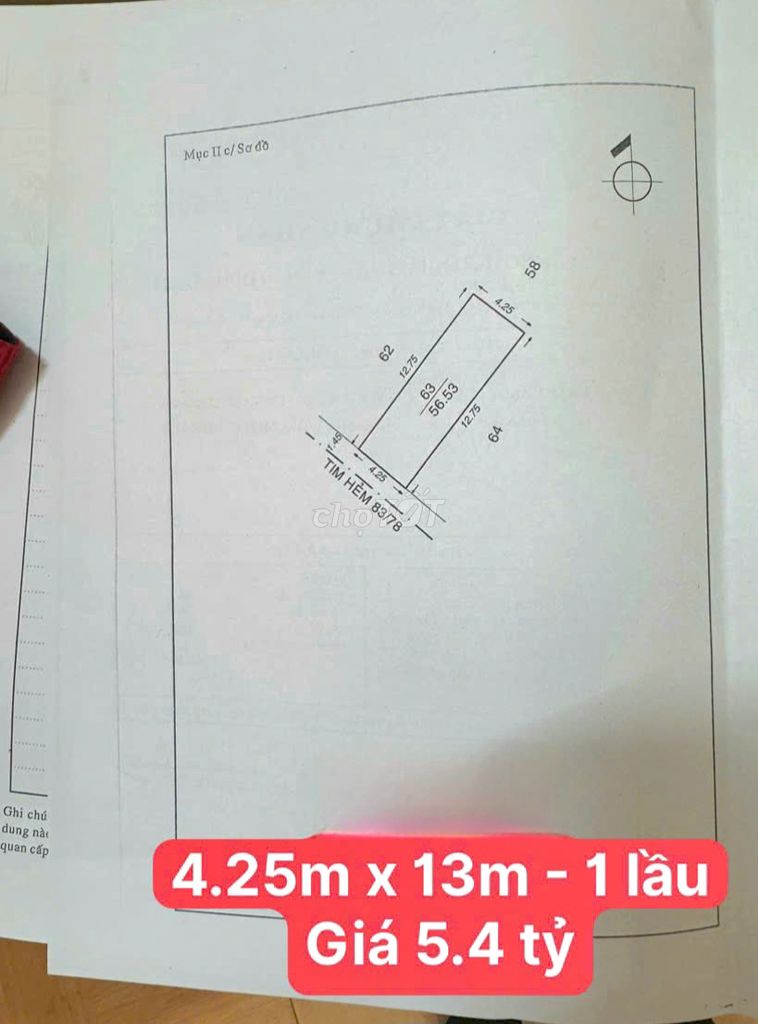 Bán nhà Hẻm 3m Võ Thành Trang-Tân Bình.Dt 4.3x13, 1 lầu chỉ 4.9 tỷ