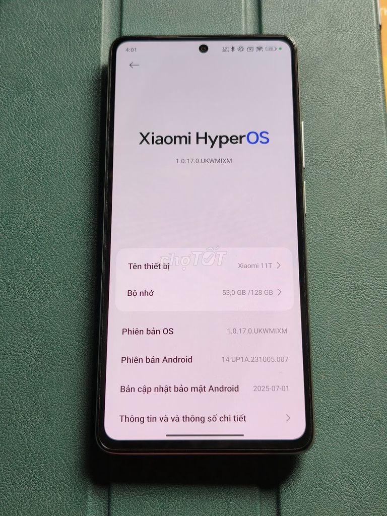 Xiaomi 11T 128GB QT Đã qua sử dụng. Mua bán Điện thoại tại Quận Bắc Từ Liêm Hà Nội được đăng bởi Dien Nguyenvan hình 1