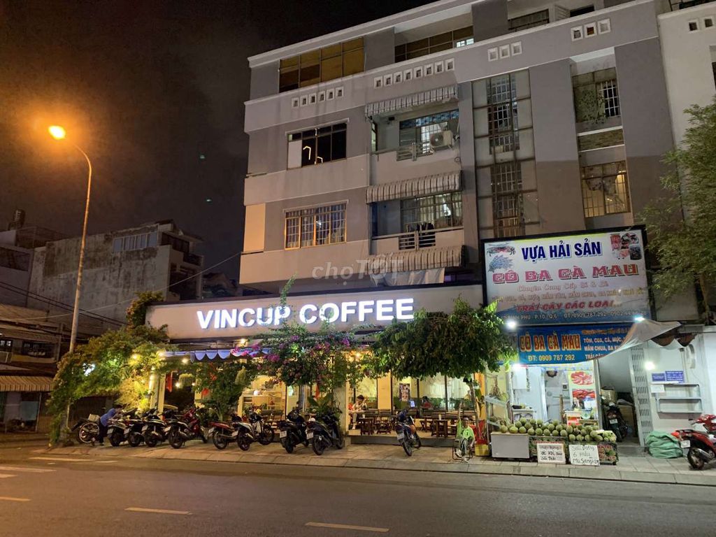 Sang quán cafe 2 mặt tiền Q6 đẹp+toà nhà trọ 8 phòng+1MB bán sầu riêng