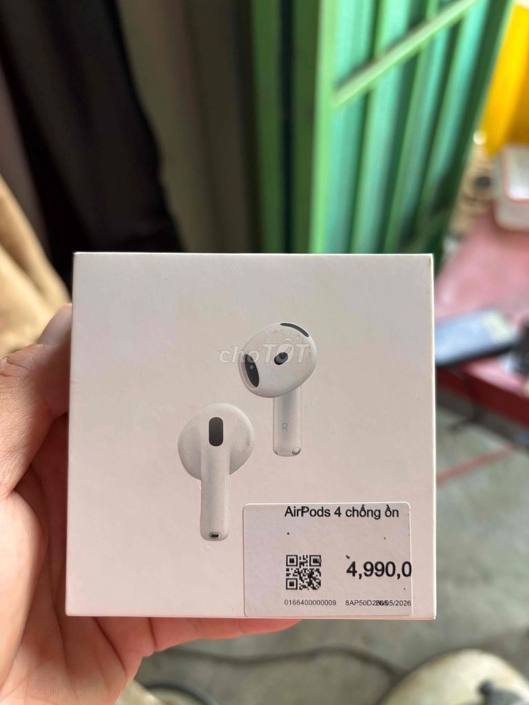 Tai nghe Apple AirPods 4 Chống ồn Trắng. Mua bán Tivi, Âm thanh tại Thành phố Phan Rang-Tháp Chàm Ninh Thuận được đăng bởi Nguyễn Thị Hoà hình 1