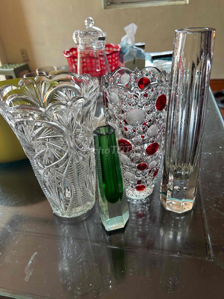 4 Bình hoa thủy tinh. Mua bán Cây cảnh, đồ trang trí tại Quận Thanh Xuân Hà Nội được đăng bởi Ngọc Bích hình 1