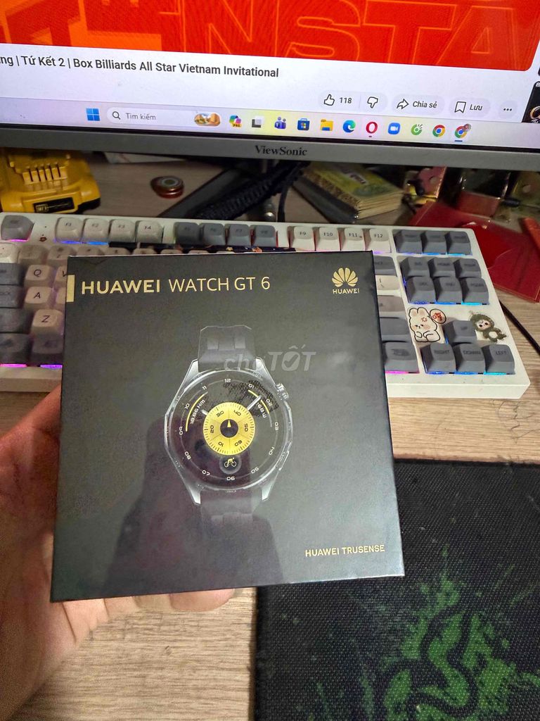 Huawei GT 6 new bảo hành 1 năm chính hãng. Mua bán Thiết bị đeo thông minh tại Quận Sơn Trà Đà Nẵng được đăng bởi An Nhiên hình 1