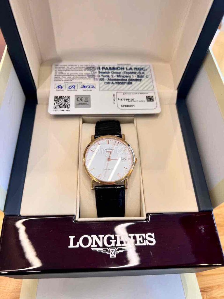 Longines Vàng Hồng 18k Fullbox 2022