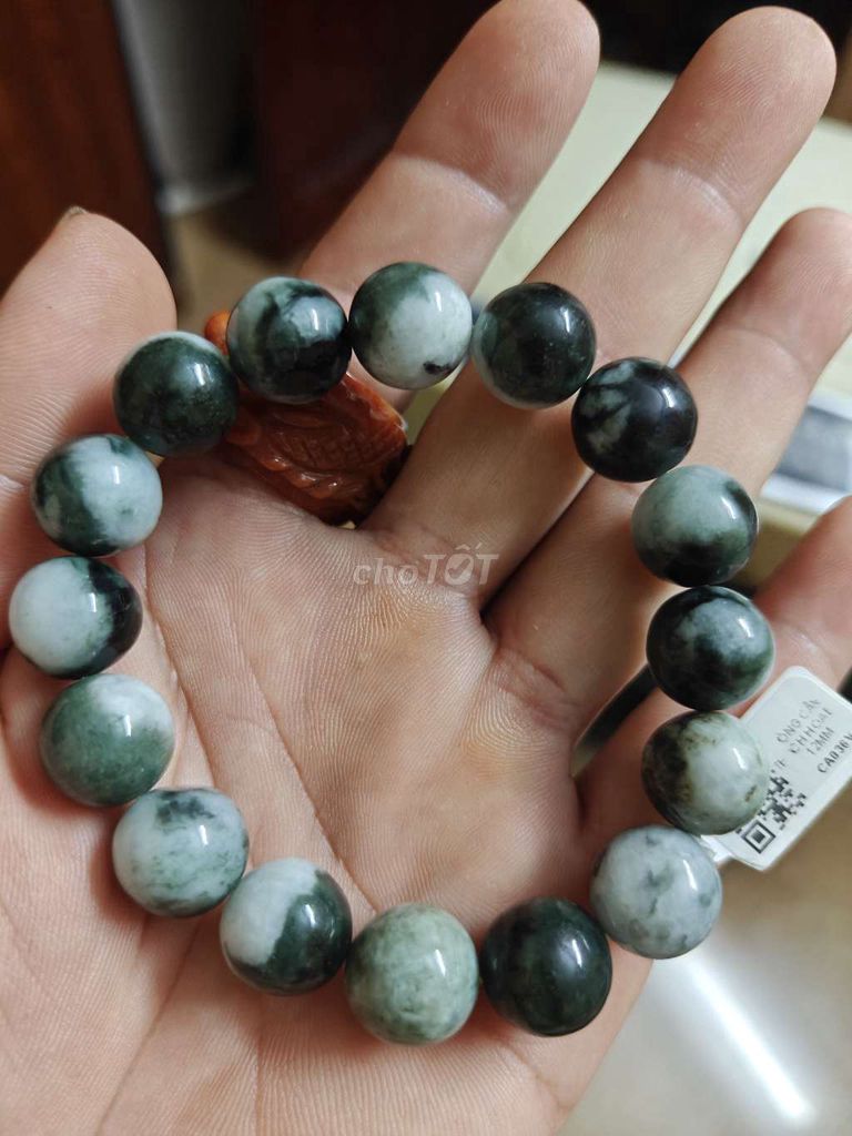 Vòng tay Đá cẩm thạch Xanh trắng. Mua bán Phụ kiện thời trang khác tại Quận Bắc Từ Liêm Hà Nội được đăng bởi lienphungdac hình 1