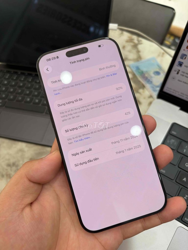 iPhone 16 Pro Max 256GB Đen. Mua bán Điện thoại tại Huyện Thanh Trì Hà Nội được đăng bởi Đoàn Xuân Tùng hình 1