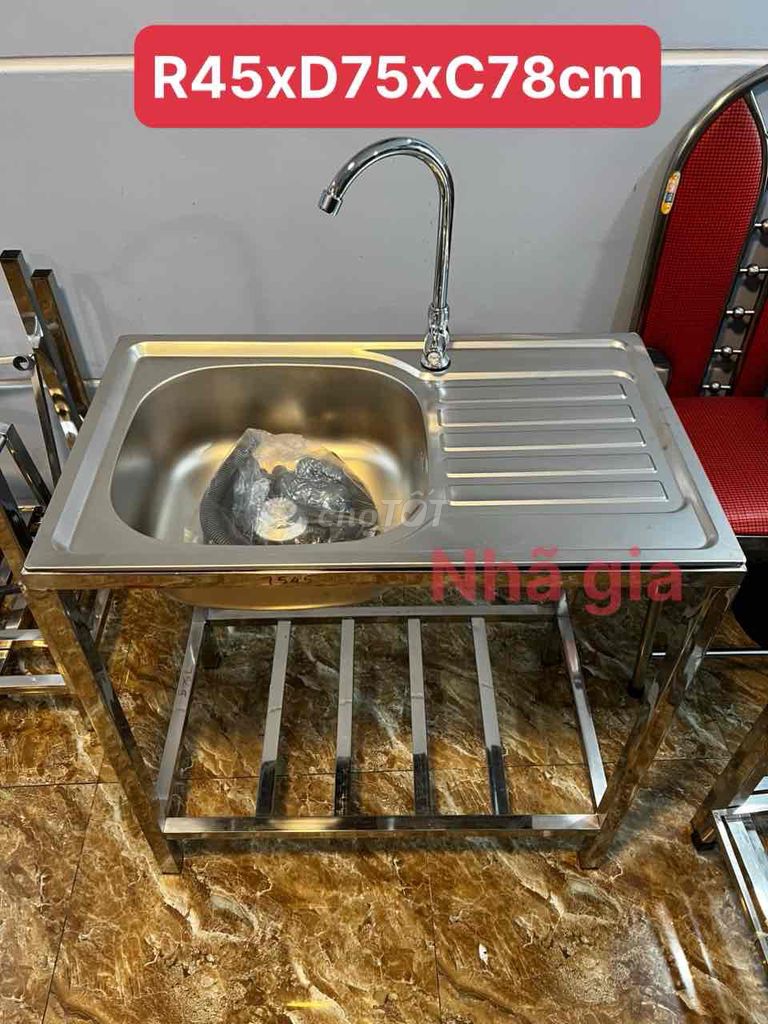 THANH LÝ BỒN RỬA CHÉN TRỌN BỘ NHƯ HÌNH. Mua bán Dụng cụ nhà bếp tại Huyện Củ Chi Tp Hồ Chí Minh được đăng bởi  INOX NHÃ GIA 218 hình 1