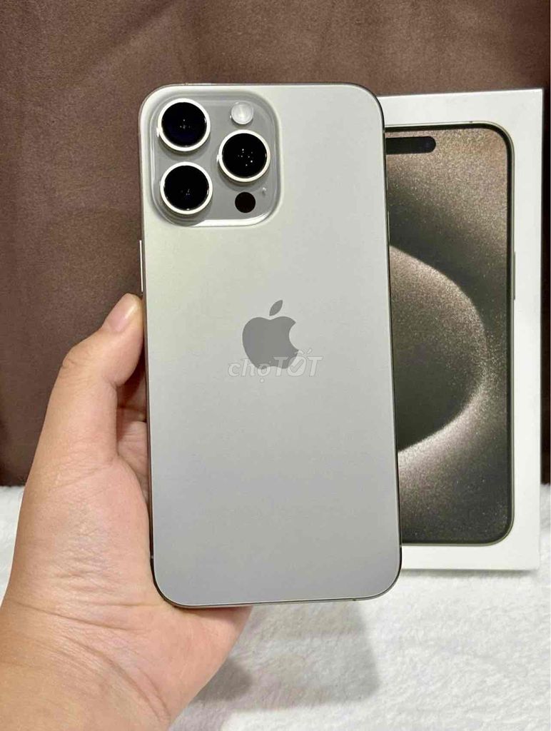 iPhone 15 Pro Max 256G Titan FULLBOX BH APPLE 2025. Mua bán Điện thoại tại Quận 10 Tp Hồ Chí Minh được đăng bởi iStockHCM hình 1