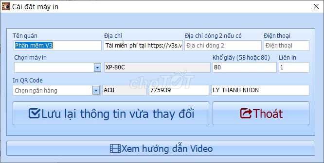 Phần mềm V3. Dịch vụ tại Quận 8 Tp Hồ Chí Minh được đăng bởi Anh Nhân hình 3