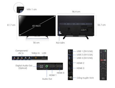 Android TV Sony UHD 4K X80 - 43 inch ❤ Giao hàng tận nơi