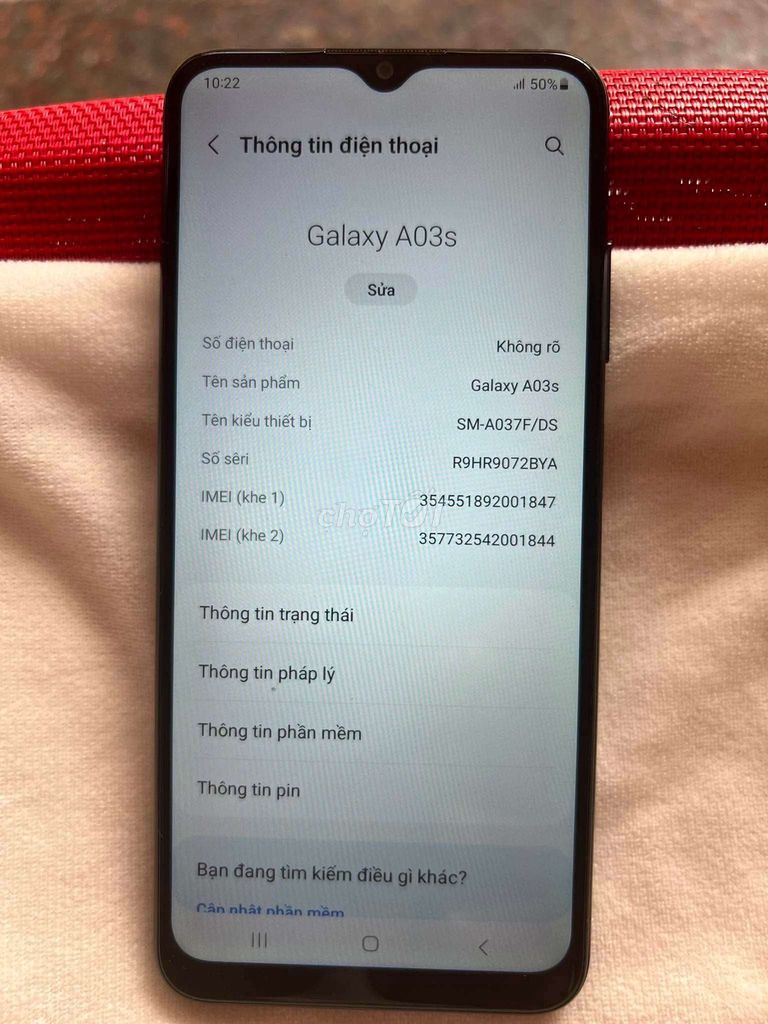 Samsung Galaxy A03s Đen. Mua bán Điện thoại tại Thành phố Biên Hòa Đồng Nai được đăng bởi Lehoang Minhphu hình 1