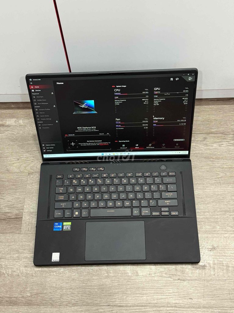 ASUS Zephyrus M16 (2022) i7-12700H RTX 3060. Mua bán Laptop tại Quận Đống Đa Hà Nội được đăng bởi Phan Trường Giang hình 1
