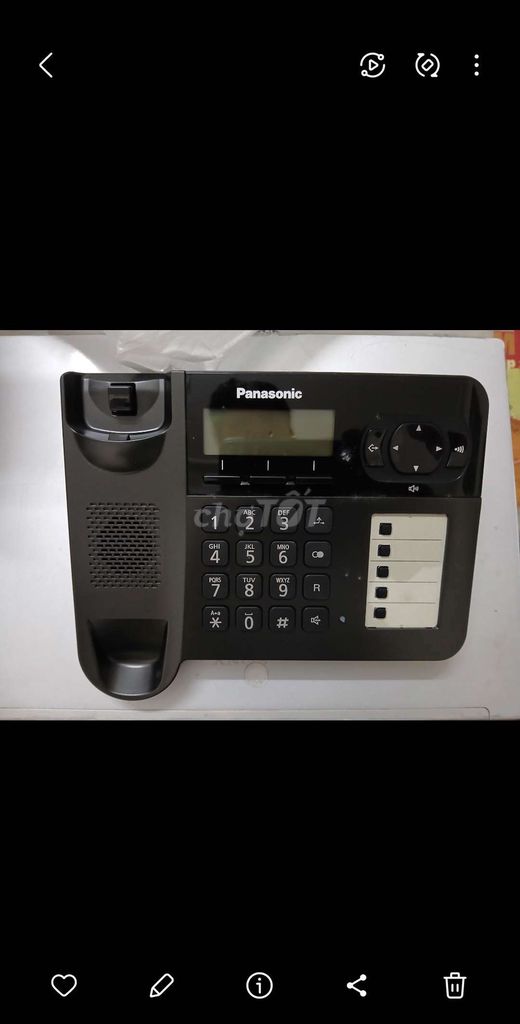 Điện thoại bàn Panasonic KX-TG6451CX Đen Mới. Mua bán Điện thoại tại Quận Hoàn Kiếm Hà Nội được đăng bởi Bao Dinh Xuan hình 1