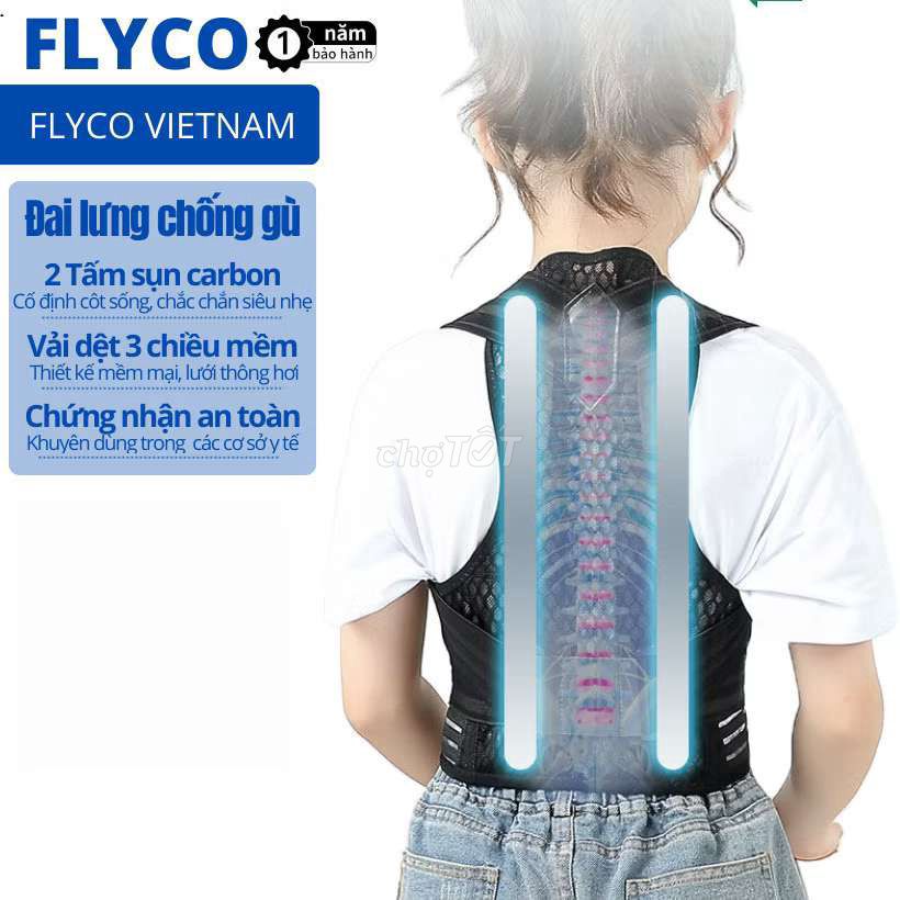 Đai lưng chống gù FLYCO Vải lưới Đen L. Mua bán Phụ kiện thời trang khác tại Huyện An Dương Hải Phòng được đăng bởi Trung hình 1