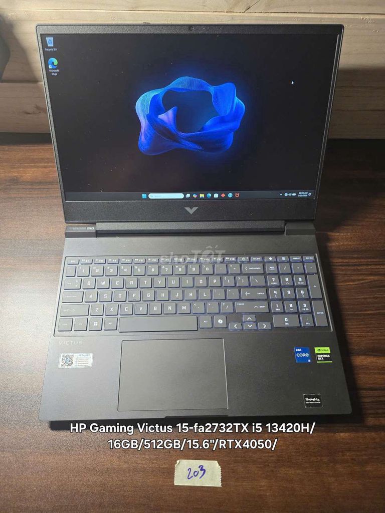 .0203 HP Victus 15 i5-13420H/16/512/RTX4050/144Hz. Mua bán Laptop tại Quận Bình Tân Tp Hồ Chí Minh được đăng bởi T D Laptop hình 1