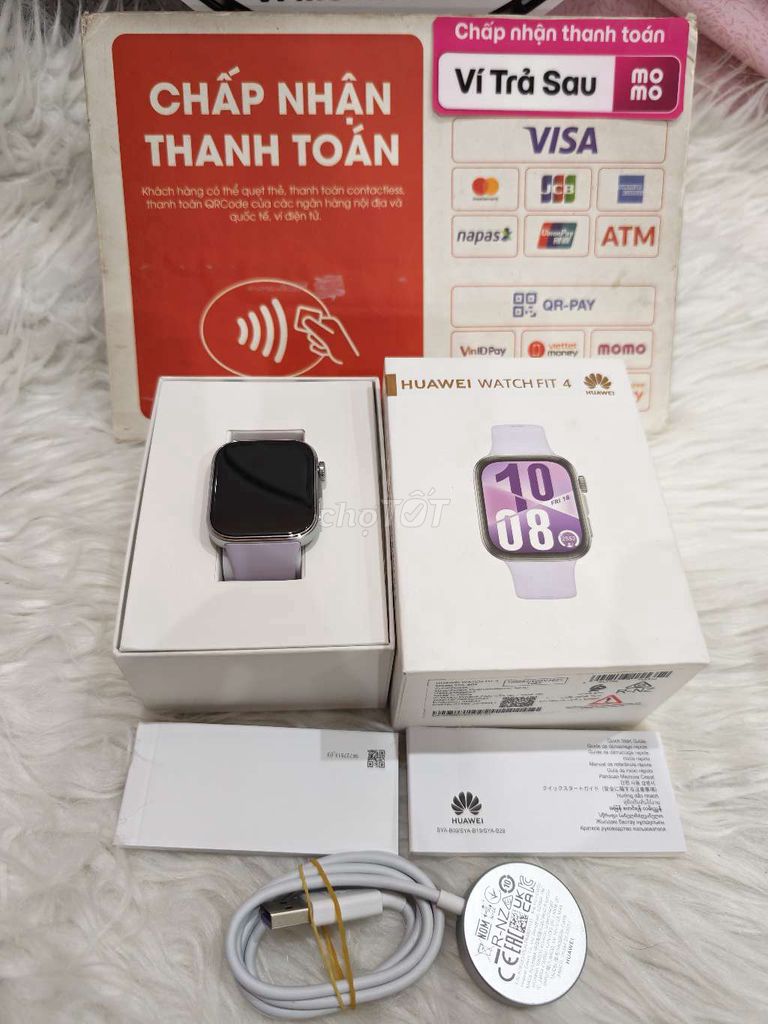 Huawei Watch Fit 4 Tím bh 17/11/2026 full box. Mua bán Thiết bị đeo thông minh tại Quận Tân Phú Tp Hồ Chí Minh được đăng bởi Phan Tấn SmartWatch hình 1