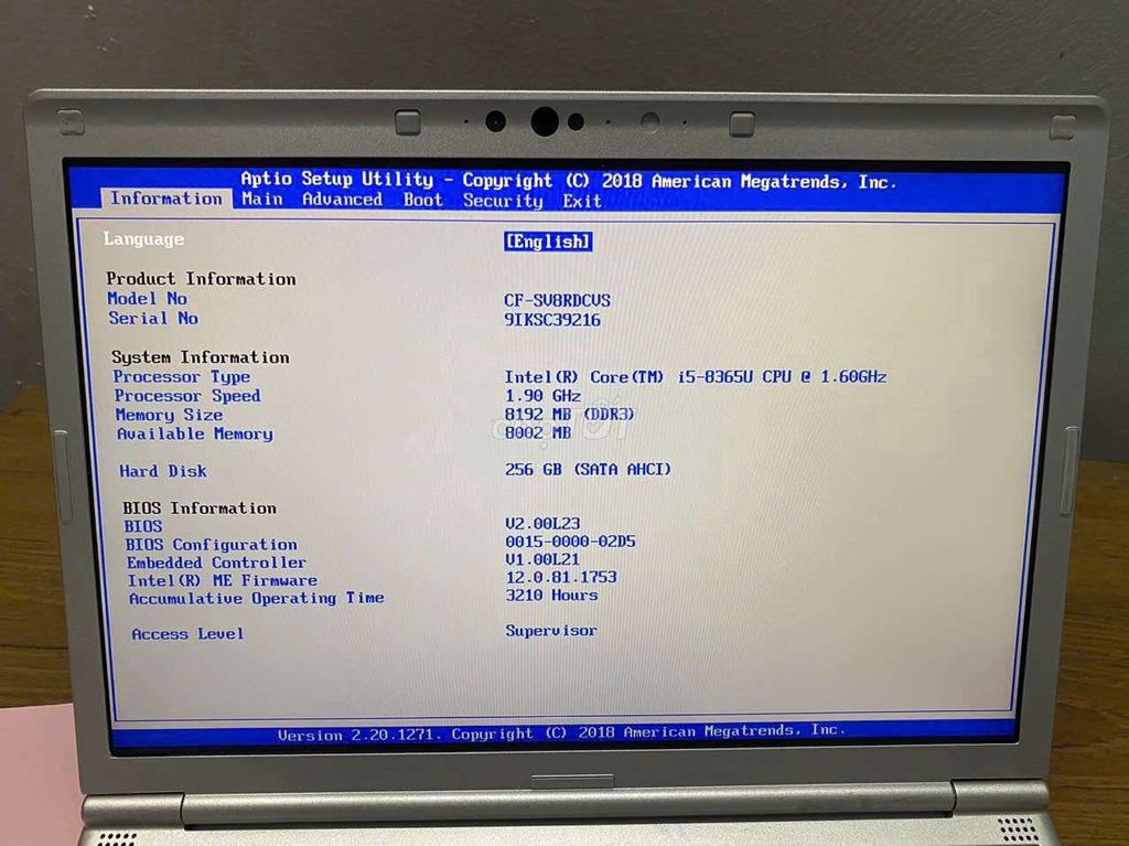 Panasonic CF-SV8 i5-8365U 12 inch 8GB/256GB. Mua bán Laptop tại Quận Gò Vấp Tp Hồ Chí Minh được đăng bởi tuyen hình 1