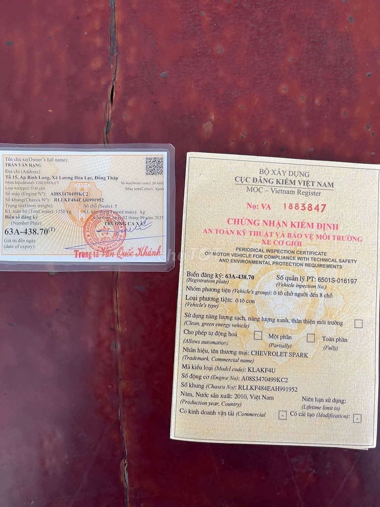 2010 LS 0.8 MT - 123456 km. Mua bán Ô tô tại Huyện Tân Phước Tiền Giang được đăng bởi Lê quốc khanh hình 5