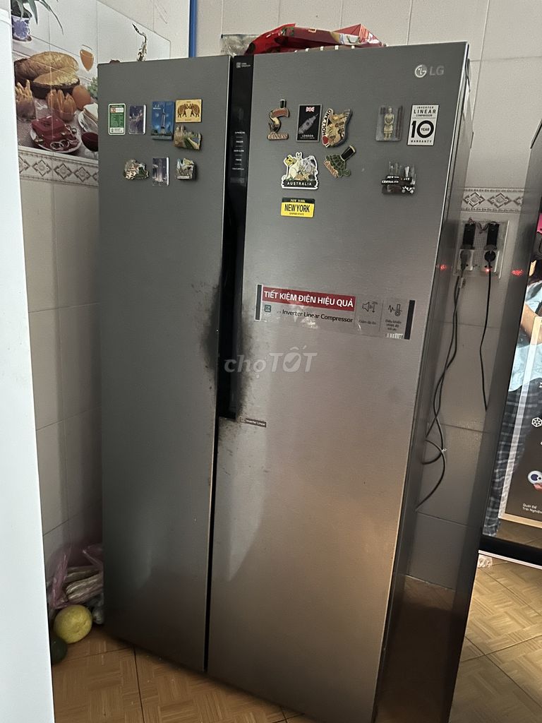 Pass tủ lạnh LG inverter 613 lít side by side