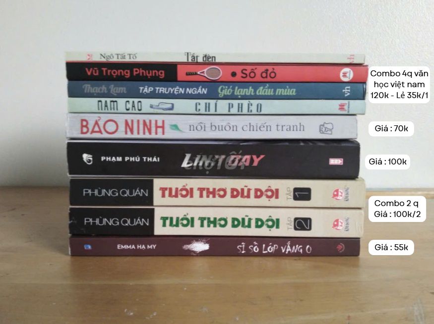 Tác phẩm của nhà văn việt. Mua bán Sách tại Huyện Gia Lâm Hà Nội được đăng bởi Dino bookstore hình 1