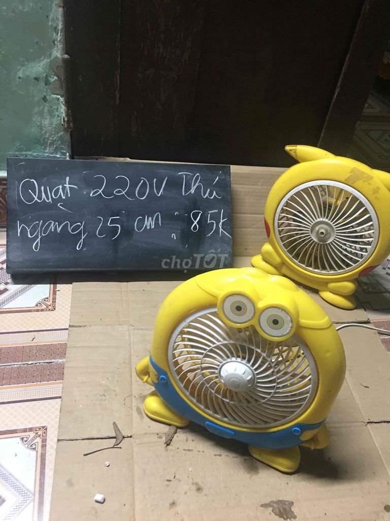 Quạt điện hình thú màu vàng. Mua bán Quạt tại Thị xã Duy Tiên Hà Nam được đăng bởi hinh dieu linh hình 1