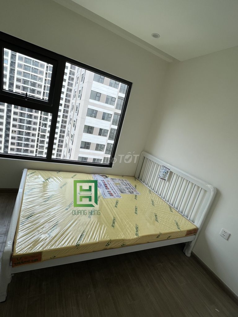 Giường sắt 1m6 x 2m Trắng Hiện đại. Mua bán Giường, chăn ga gối nệm tại Thành phố Thủ Đức Tp Hồ Chí Minh được đăng bởi Nội Thất Quang Hùng hình 1