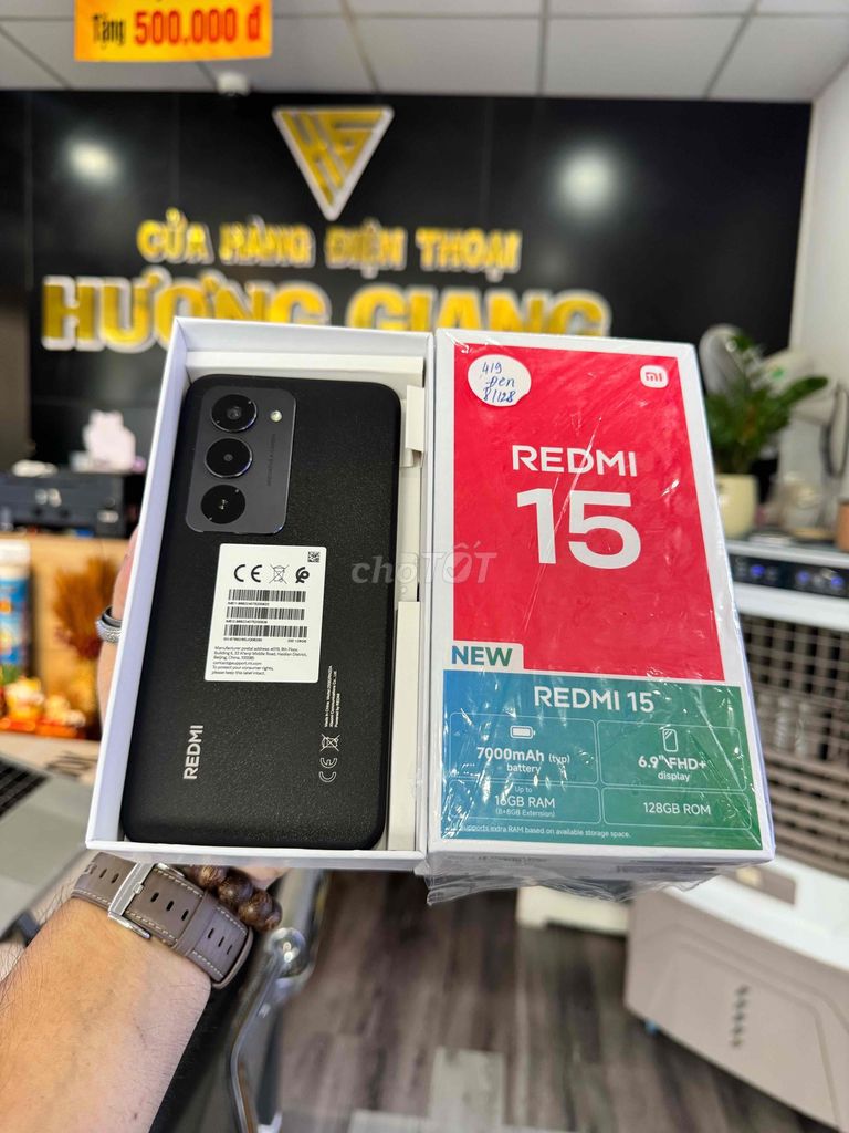 Xiaomi Redmi 15 8/128G new 💯. Mua bán Điện thoại tại Thành phố Bến Tre Bến Tre được đăng bởi HươngGiangmobile hình 1