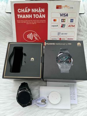 Huawei gt 2 46mm sport dây silicon full box 99%