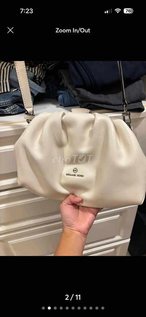 Túi xách Michael Kors Da Trắng Đã sử dụng. Mua bán Túi xách tại Quận 3 Tp Hồ Chí Minh được đăng bởi Ngọc Huyền hình 1