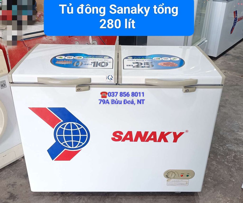 Tủ đông Sanaky tổng 280 lít