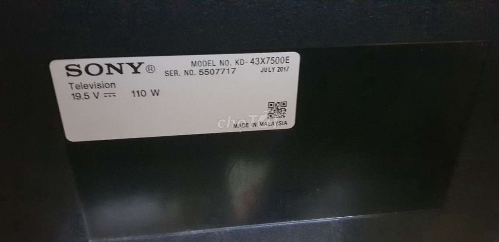 Tivi Sony KD-43X7500E Đã sử dụng. Mua bán Tivi, Âm thanh tại Quận 7 Tp Hồ Chí Minh được đăng bởi Chú 77 hình 1