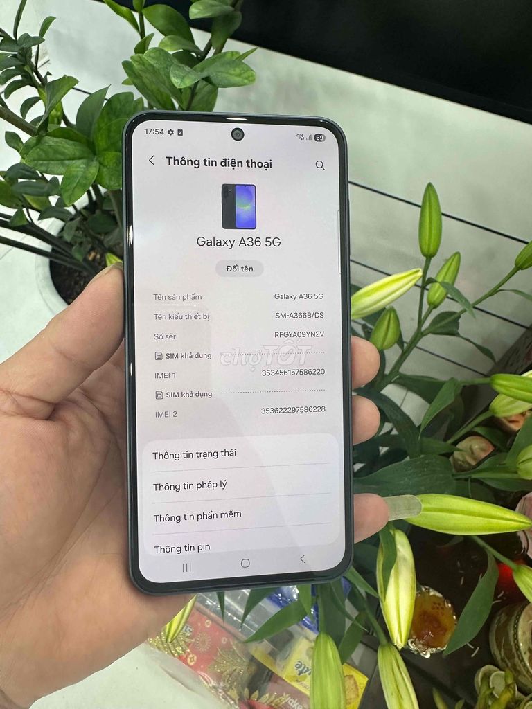 Samsung Galaxy A36 5G 8/256g bh 11/2026. Mua bán Điện thoại tại Quận Cầu Giấy Hà Nội được đăng bởi thành hình 1