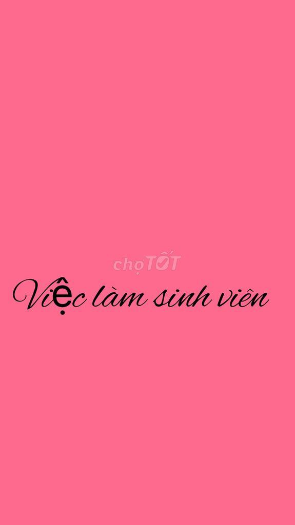 Tìm Sinh Viên Hỗ Trợ người nhà