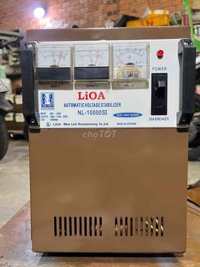 ổn áp Lioa NL-10000 dãi điện 90v-250v nguyên zin.