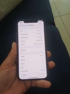Apple iPhone X 64GB Đen