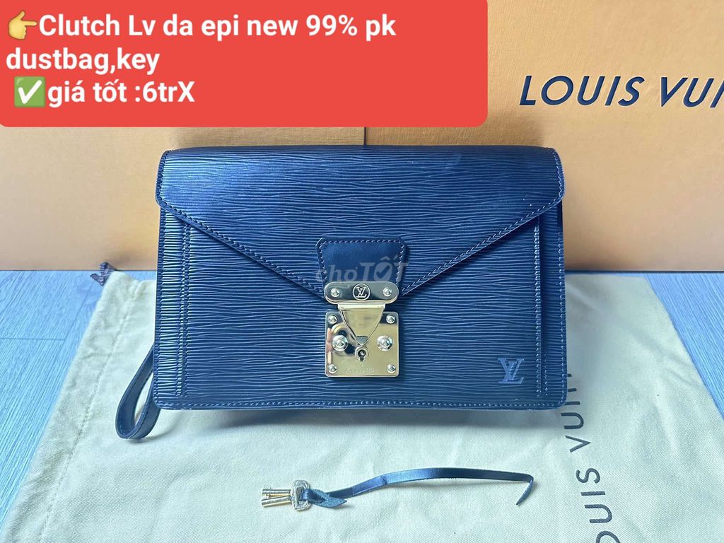 Clutch louis vuitton da epi new 99%pk dustbag,key