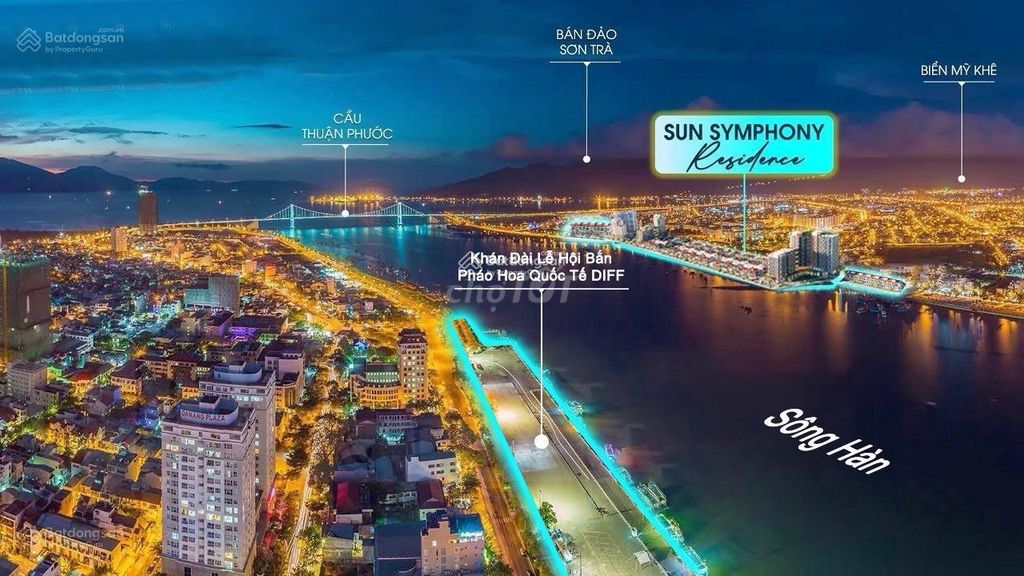 Một căn *** giá ngoại giao từ CĐT Sun Symphony Đà Nẵng view sông