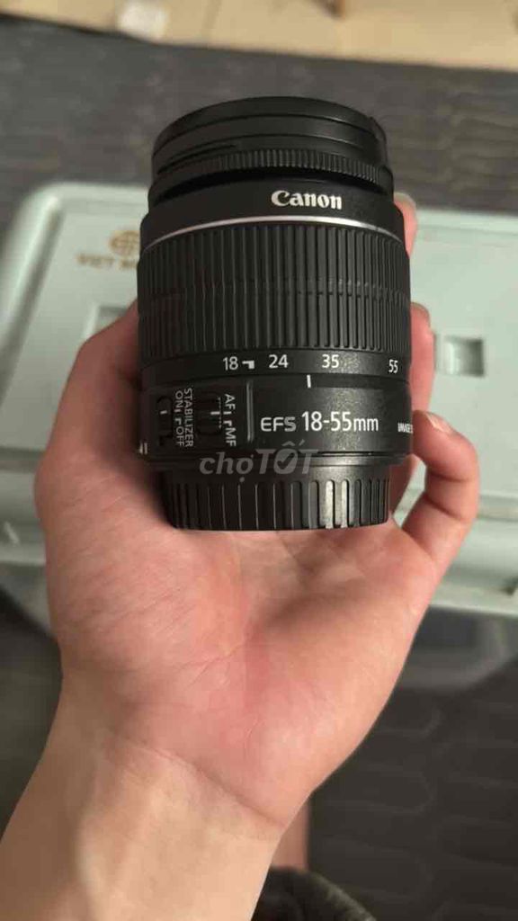 Ống kính Canon EFS 18-55mm Đen. Mua bán Máy ảnh, Máy quay tại Huyện Thanh Trì Hà Nội được đăng bởi Đức Nhất hình 1