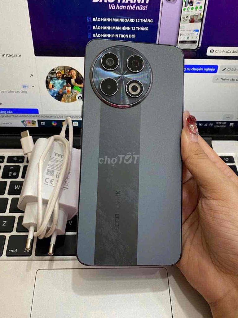 Tecno Spark 30 Pro 8/256G Đen VN giá rẻ. Mua bán Điện thoại tại Quận 3 Tp Hồ Chí Minh được đăng bởi Tuấn Nguyễn hình 1