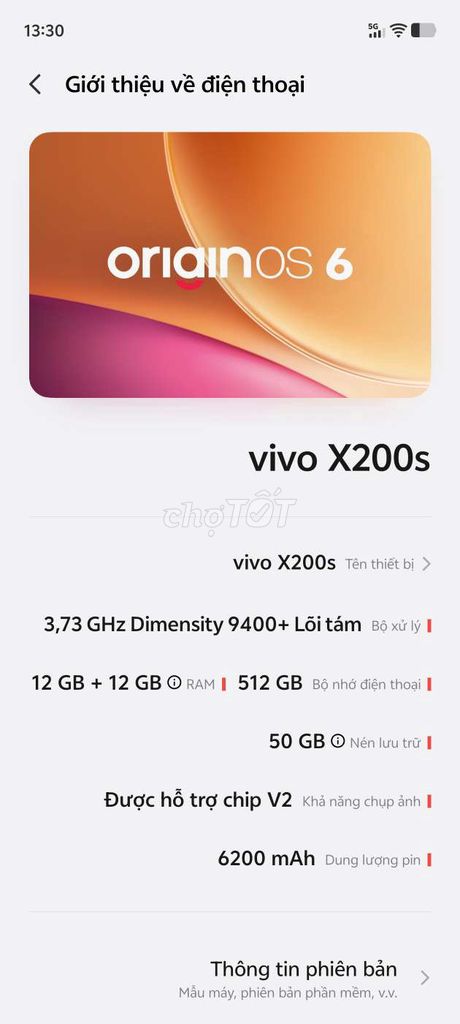 Vivo X200s 512GB Xanh 99%. Mua bán Điện thoại tại Huyện Củ Chi Tp Hồ Chí Minh được đăng bởi hoàng nguyễn hình 1