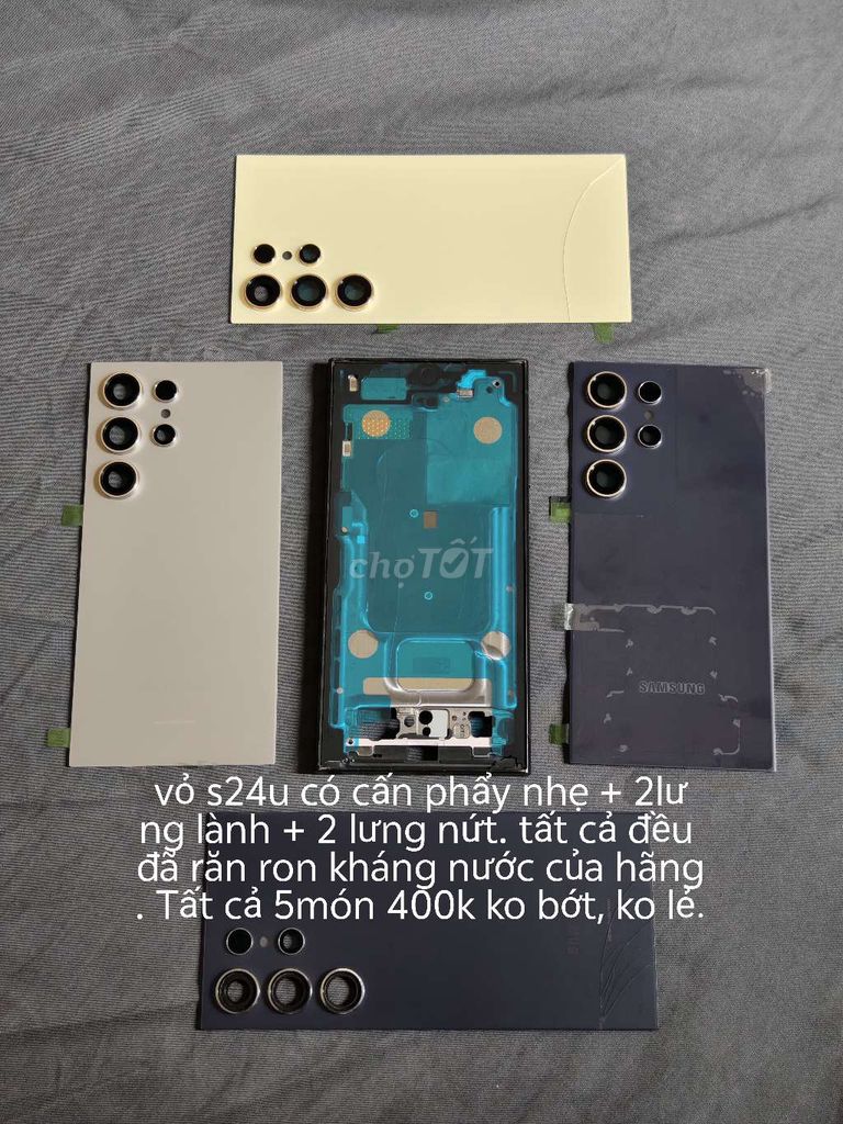 Vỏ Samsung S24 Ultra + 4 lắp lưng. Mua bán Điện thoại tại Huyện Hóc Môn Tp Hồ Chí Minh được đăng bởi Anh 2 hình 1