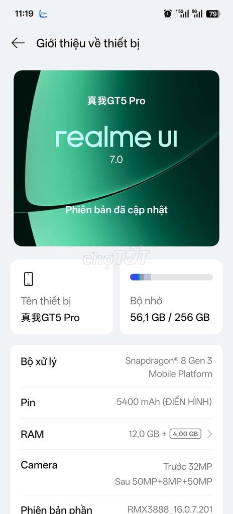 Realme GT 5 Pro giao lưu. Mua bán Điện thoại tại Huyện Gò Dầu Tây Ninh được đăng bởi Giao Lưu  hình 1