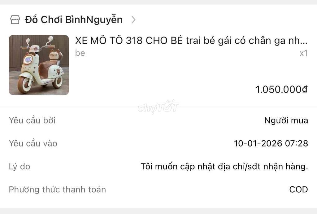 Xe điện trẻ em Mô tô 318. Mua bán Mẹ và bé tại Quận 10 Tp Hồ Chí Minh được đăng bởi Nhung hình 1
