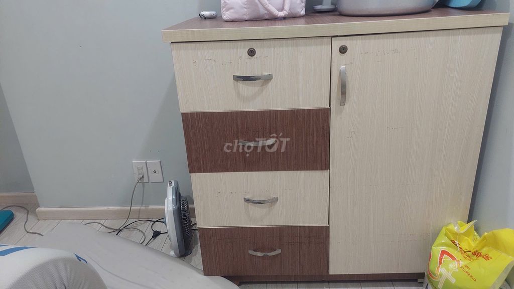 Tủ đồ Gỗ công nghiệp Nâu, Kem 0.6m. Mua bán Tủ, kệ gia đình tại Quận Tân Phú Tp Hồ Chí Minh được đăng bởi TẠ VIỆT HÙNG hình 1