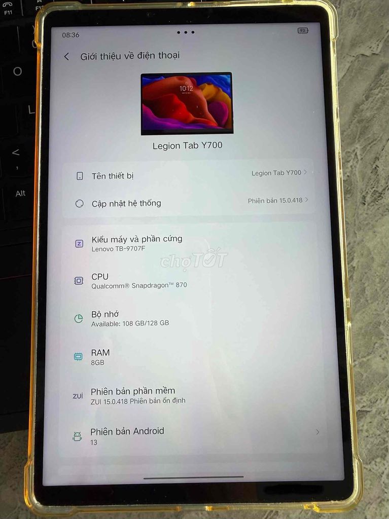 Lenovo Y700 2022 8.8 inch 8GB/128GB. Mua bán Máy tính bảng tại Thành phố Bến Tre Bến Tre được đăng bởi Bảo Thành hình 1